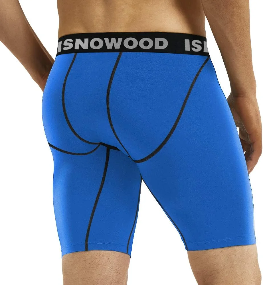 شورت فشاری مردانه isnowood، شورت ورزشی اسپندکس برای دویدن و تمرین شورت فشاری مردانه isnowood، شورت ورزشی اسپندکس برای دویدن و تمرین