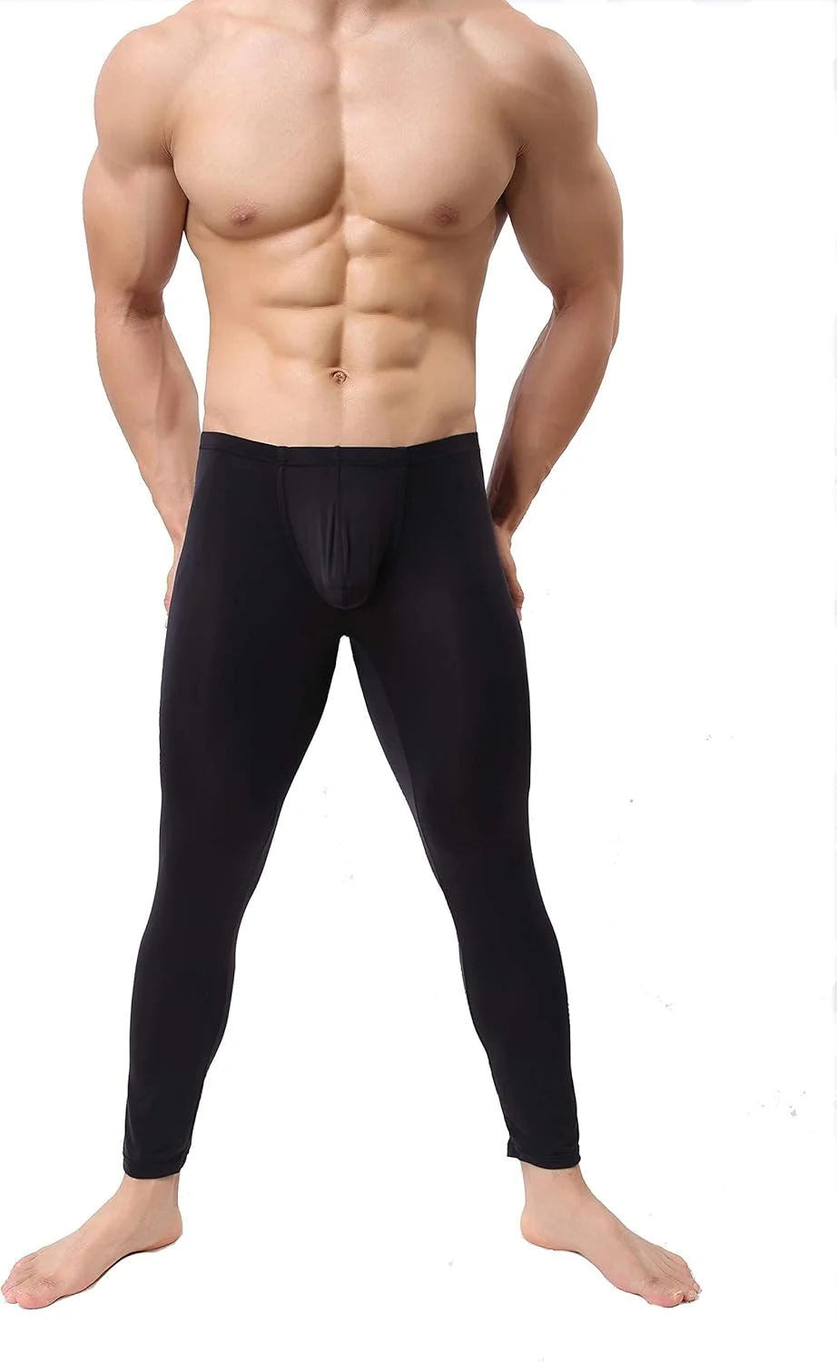 لباس زیر حرارتی مردانه یخی ابریشمی نازک آستین بلند