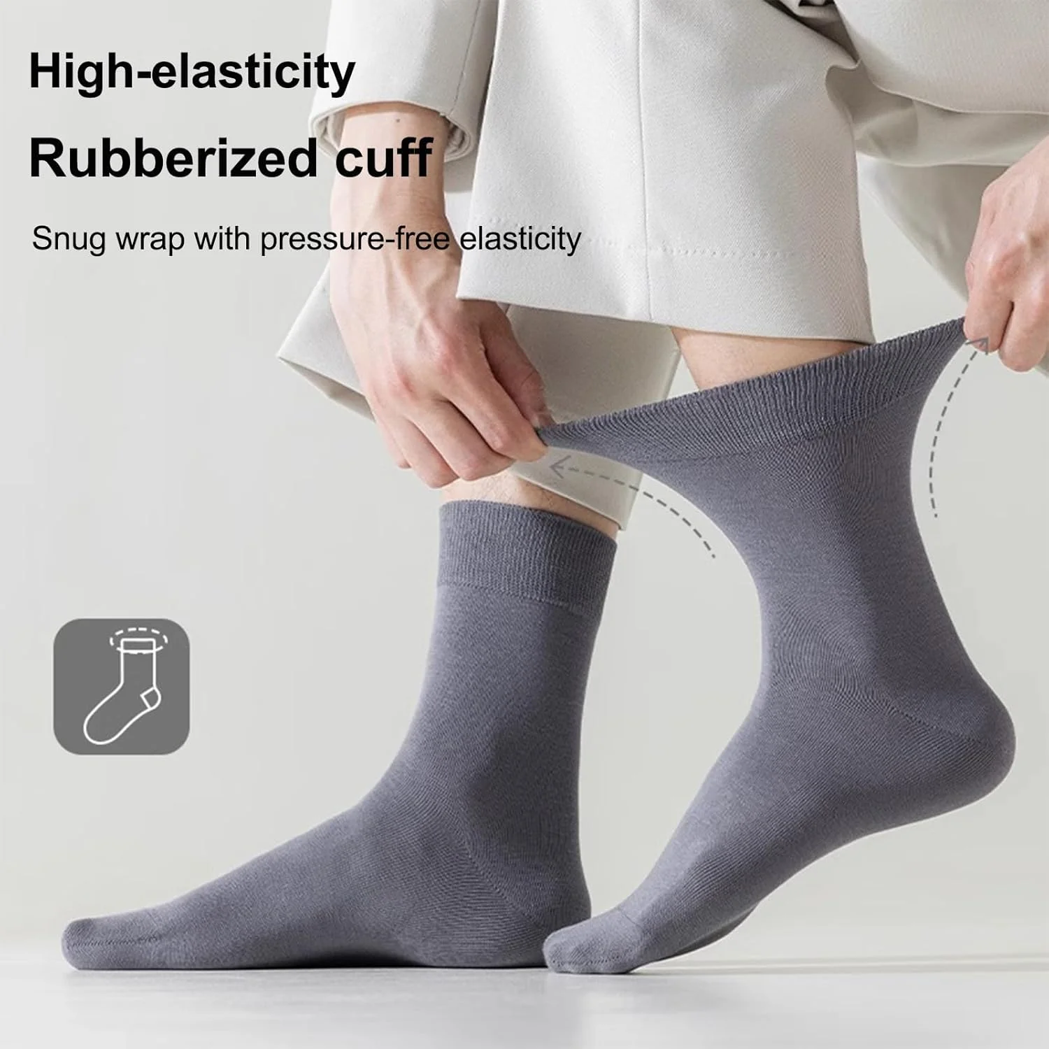 جوراب ورزشی مردانه با زیره حوله ای و بافت توری تنفسی، دارای کش ضد لغزش، بسته 5 عددی رنگ های متنوع برای بسکتبال، دویدن و استفاده روزانه جوراب ورزشی مردانه با زیره حوله ای و بافت توری تنفسی، دارای کش ضد لغزش، بسته 5 عددی رنگ های متنوع برای بسکتبال، دویدن و استفاده روزانه