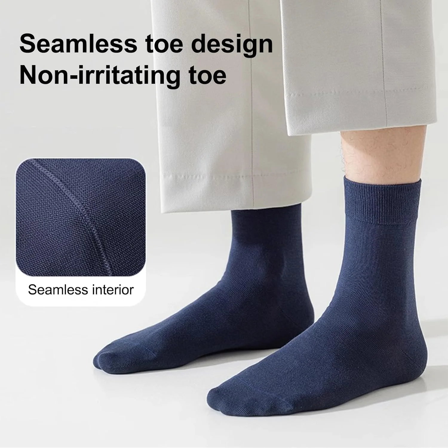 جوراب ورزشی مردانه با زیره حوله ای و بافت توری تنفسی، دارای کش ضد لغزش، بسته 5 عددی رنگ های متنوع برای بسکتبال، دویدن و استفاده روزانه جوراب ورزشی مردانه با زیره حوله ای و بافت توری تنفسی، دارای کش ضد لغزش، بسته 5 عددی رنگ های متنوع برای بسکتبال، دویدن و استفاده روزانه