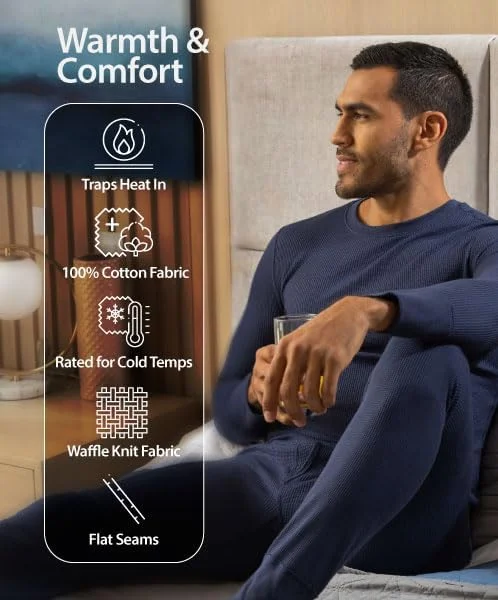 زیرشلواری مردانه ایندرا - لباس زیر گرمایی سنگین وزن وافل نخی مردانه ایندرا