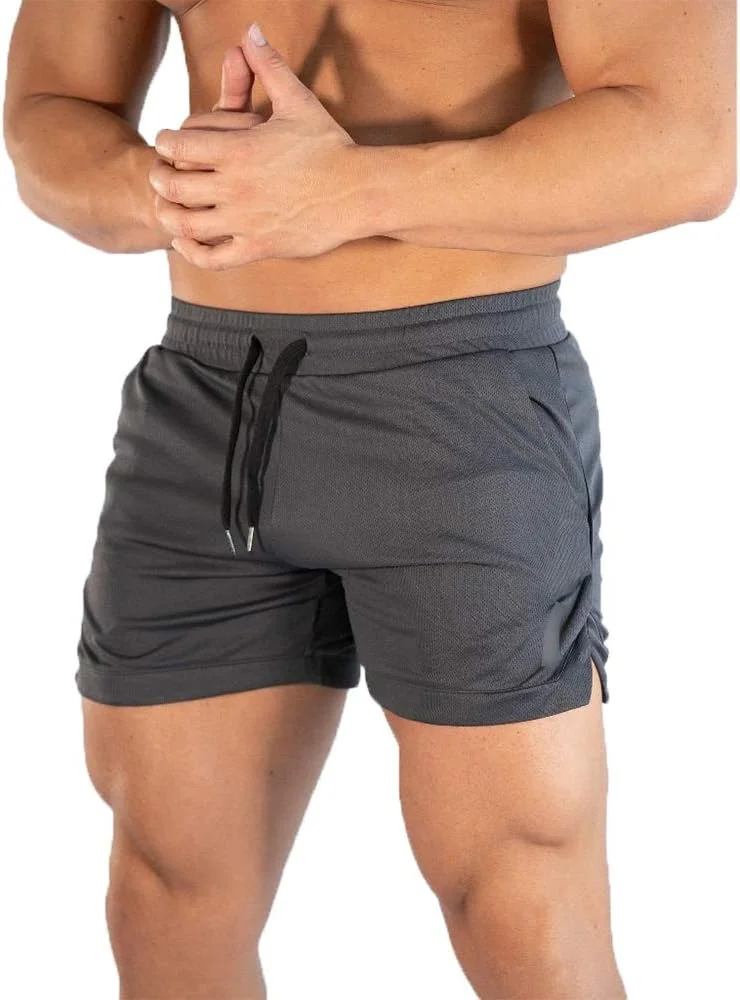 شلوارک ورزشی مردانه، شلوارک تابستانی سریع خشک شونده، شلوار تمرینی، شلوار ورزشی فضای باز با جیب