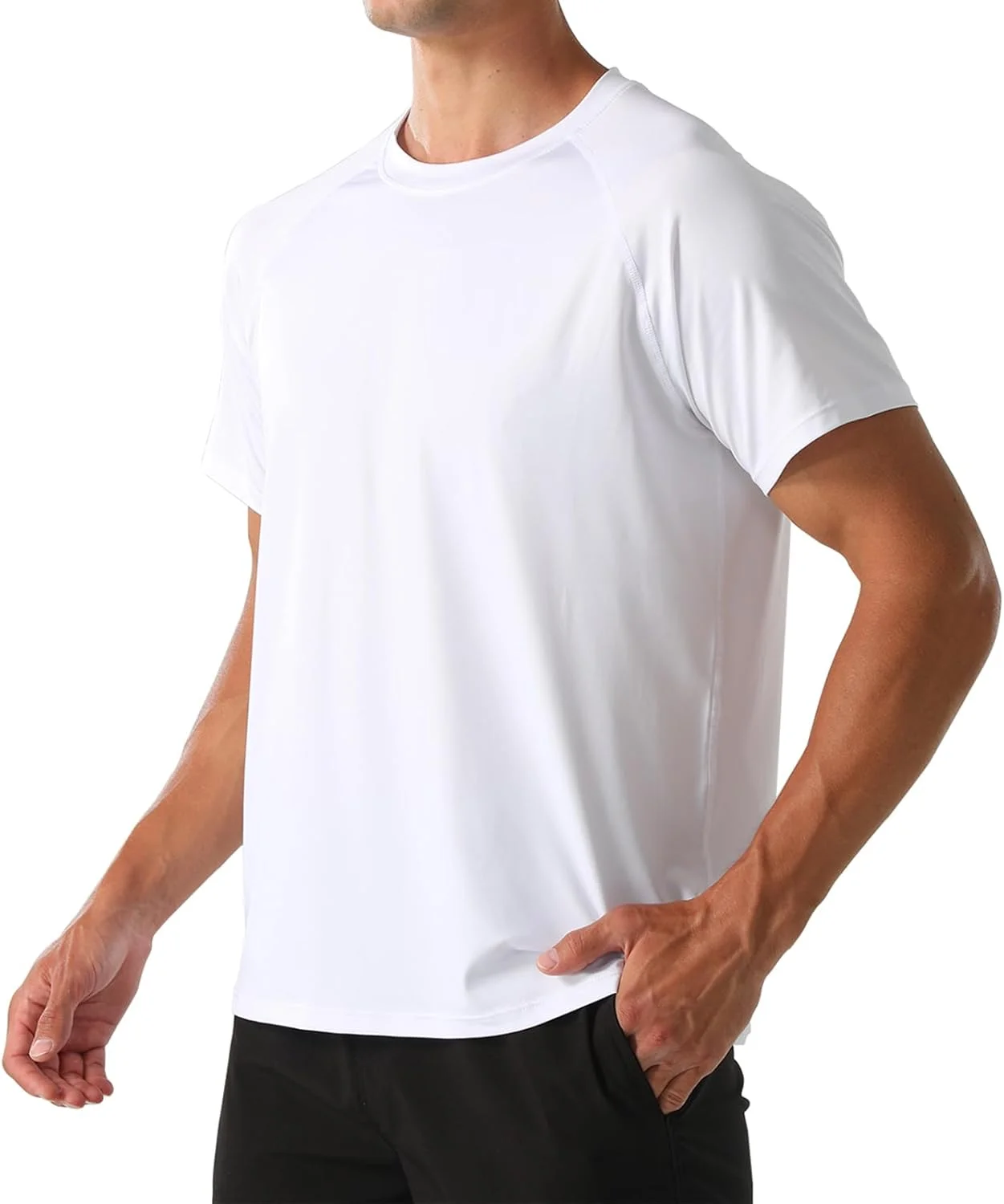 تی‌شرت آستین کوتاه ورزشی مردانه HYCOPROT، خشک‌شونده سریع، تنفس‌پذیر، مناسب باشگاه، دویدن، فیتنس، کوهنوردی