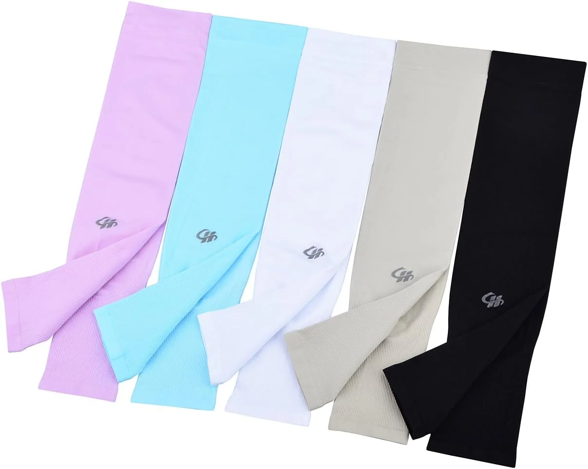 آستین خنک کننده بازو HOPESHINE محافظت در برابر اشعه ماوراء بنفش 50+ مناسب دوچرخه سواری و ورزش های فضای باز - 3 جفت