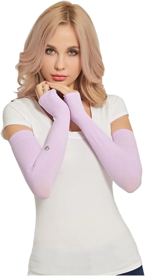 آستین خنک کننده بازو HOPESHINE محافظت در برابر اشعه ماوراء بنفش 50+ مناسب دوچرخه سواری و ورزش های فضای باز - 3 جفت