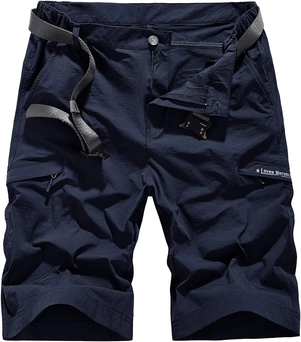 شلوارک مردانه سریع خشک شونده، مناسب فضای باز، تابستانی، سبک وزن، دارای جیب های متعدد، مناسب پیاده روی، ماهیگیری و استفاده روزمره