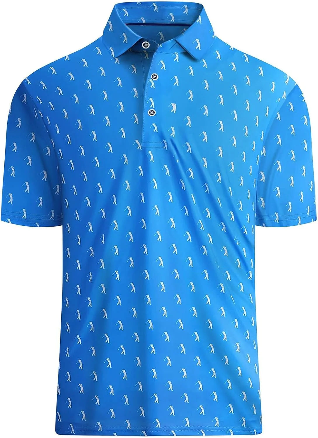 پولوشرت آستین کوتاه مردانه هوادایسولپ مناسب گلف، با قابلیت خشک شدن سریع، چاپی، عملکرد جذب رطوبت