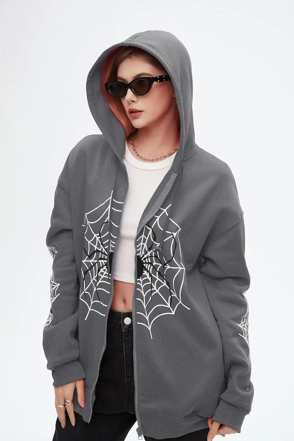 هودی خیابانی Y2K یونیسکس - هودی مردانه و زنانه - هودی گرافیکی بزرگ سایز طرح وینتیج، ترندی 2024