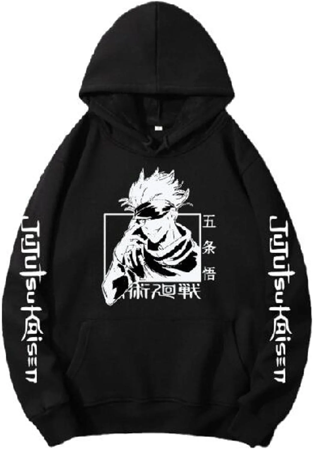 هودی جوجوتسو کایسن طرح گوجو ساتورو، بلوز هودی فشن انیمه ای به سبک هارجوکو برای مردان، زنان و نوجوانان