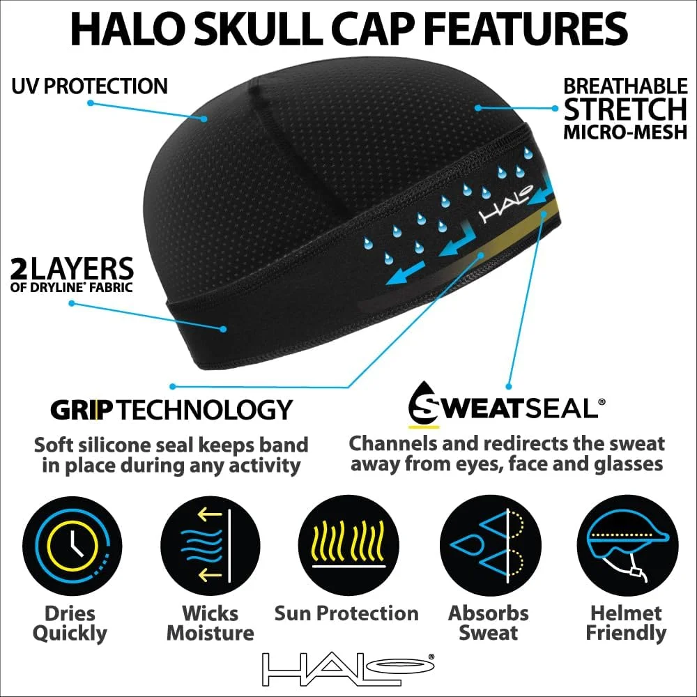 کلاه اسکلت هالو - دفع کننده عرق، جاذب، سبک وزن و با عملکرد بالا