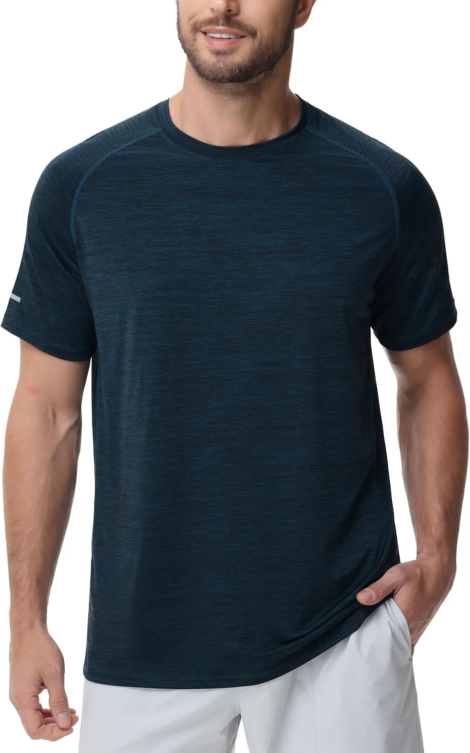 تیشرت ورزشی خنک مردانه، آستین کوتاه، مناسب باشگاه و فعالیتهای ورزشی در فضای باز با محافظت UPF 50+ تیشرت ورزشی خنک مردانه، آستین کوتاه، مناسب باشگاه و فعالیتهای ورزشی در فضای باز با محافظت UPF 50+