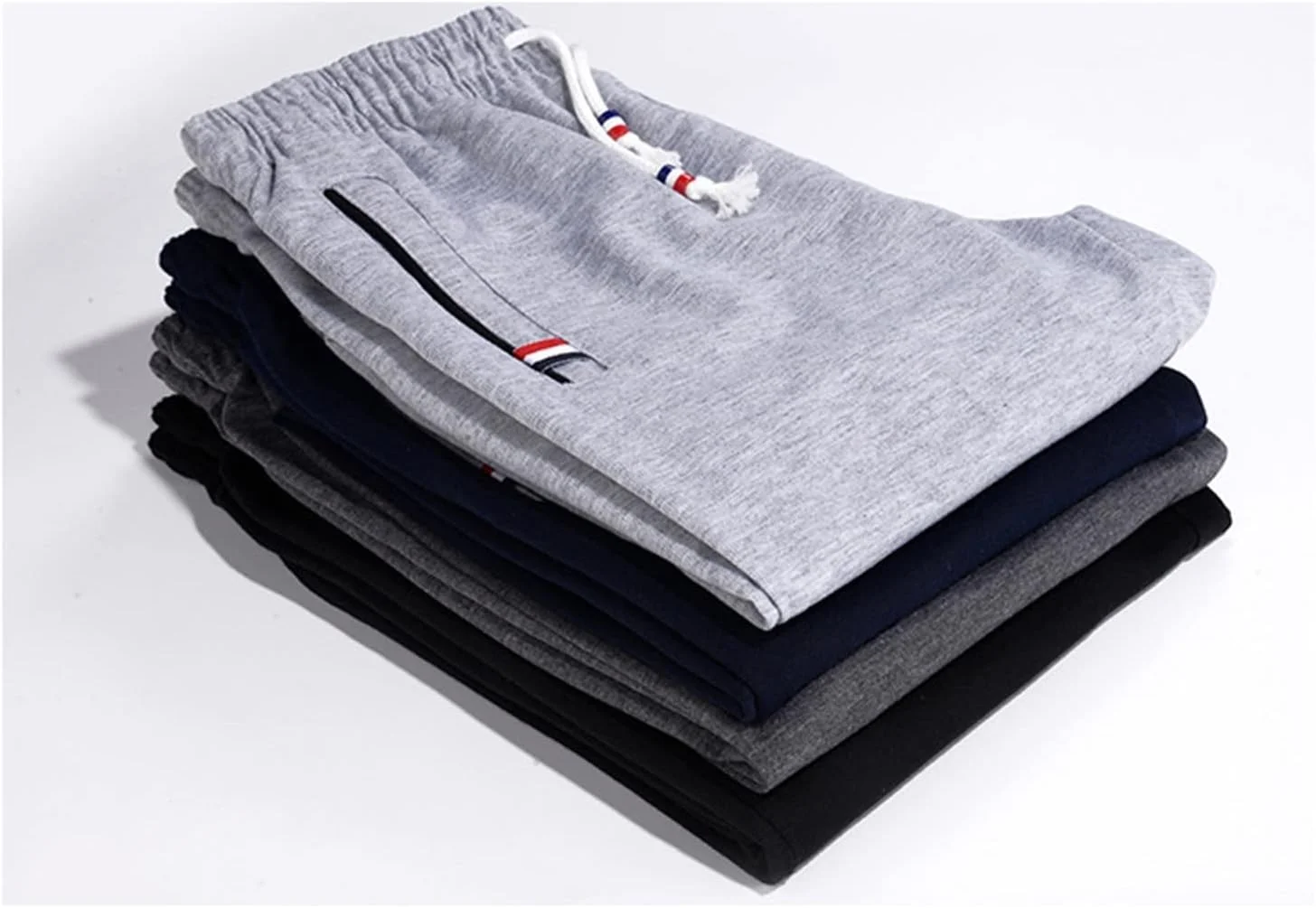 شلوار مردانه با کمر پهن و پاچه بلند، شلوار ورزشی مردانه با کمر کشی، شلوار جاگر روزمره، شلوار بلند، شلوار بافتنی گشاد مناسب دویدن، سایز بزرگ، شلوار راسته ورزشی گشاد و تنفسی مناسب استفاده روزمره