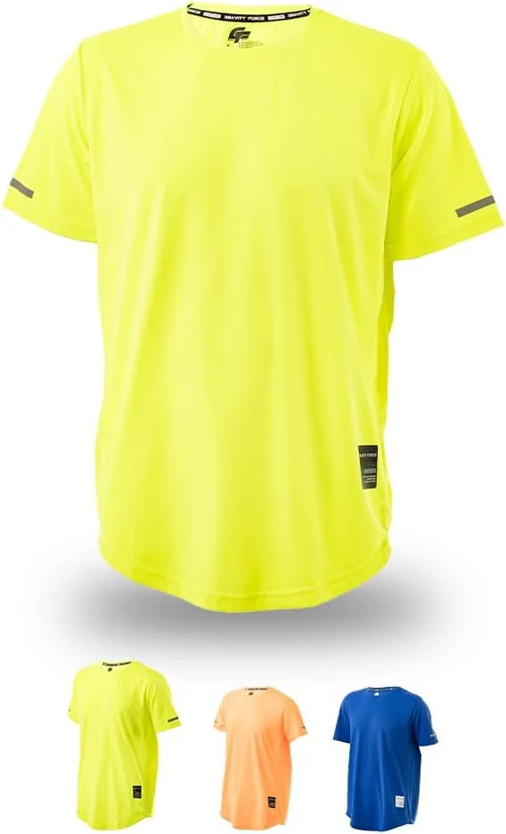 تی‌شرت ورزشی ساده مردانه Gravity Force، 100% پلی استر مناسب تمرین، باشگاه، دویدن و ورزش | دارای قابلیت خشک شدن سریع، جذب رطوبت و تنفس پذیر