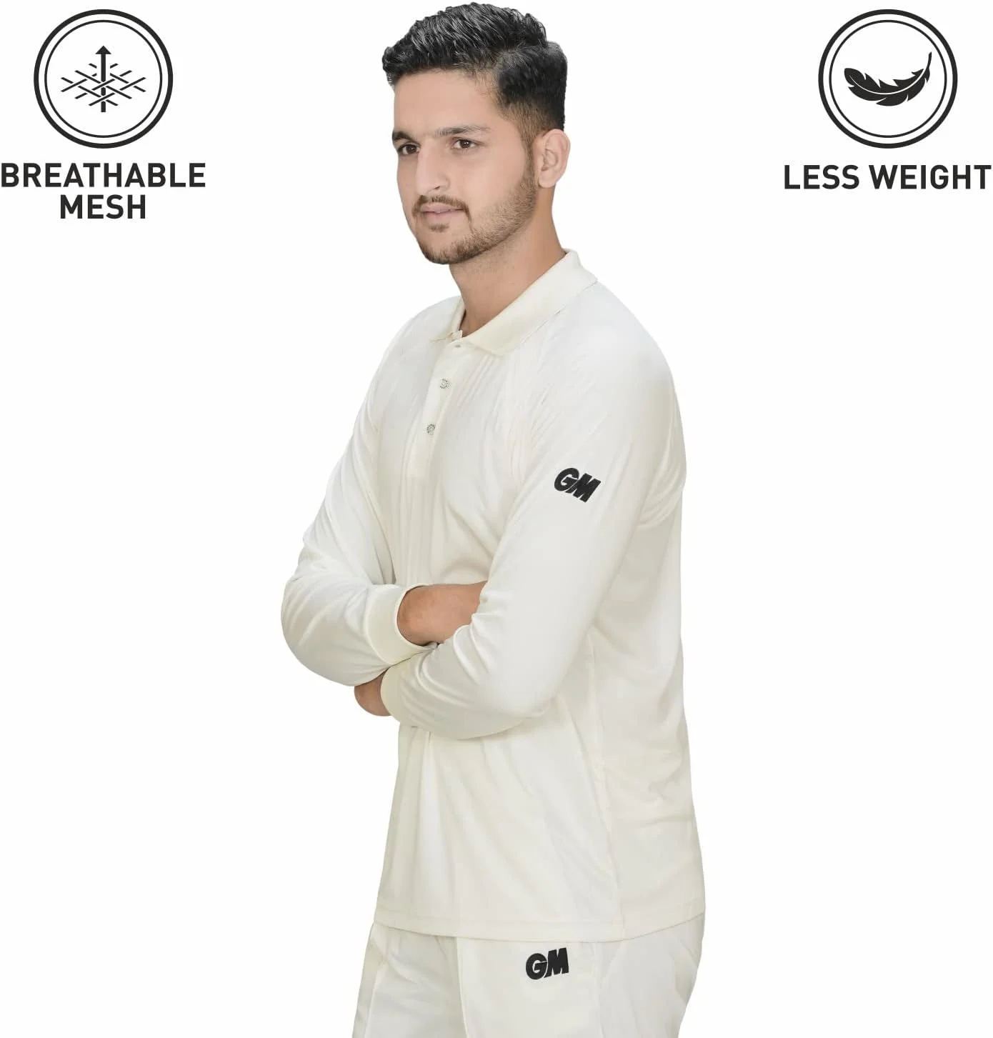 تی شرت آستین بلند جنرال موتورز مدل 7205، سایز مدیوم (سفید/سرمه ای) برند: جنرال موتورز