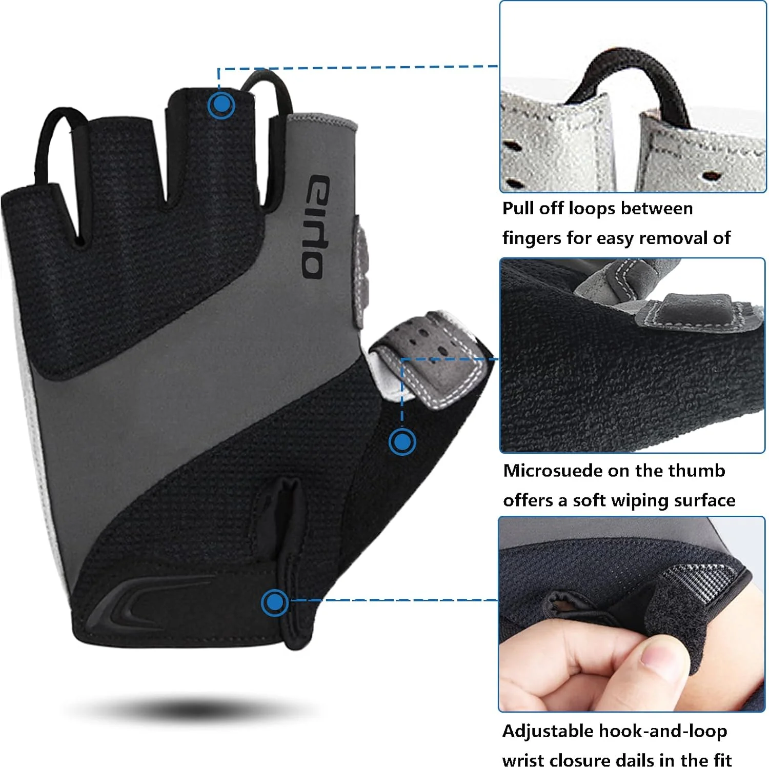 دستکش دوچرخه سواری نیم انگشتی مناسب آقایان و بانوان برای تمرینات ورزشی و فعالیت های خارج از منزل