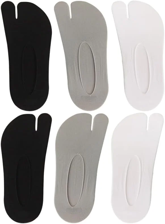 گالپادا 3 جفت جوراب انگشتی تابی، جوراب لا انگشتی زنانه مردانه، جوراب های بدون ساق دو انگشتی