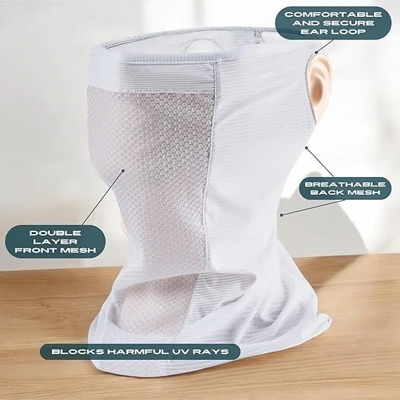 گتر گردن ورزشی کره ای، ماسک صورت محافظ UV، کلاه نقاب دار تنفسی برای آقایان و بانوان، ماسک گلف و محافظت در فضای باز