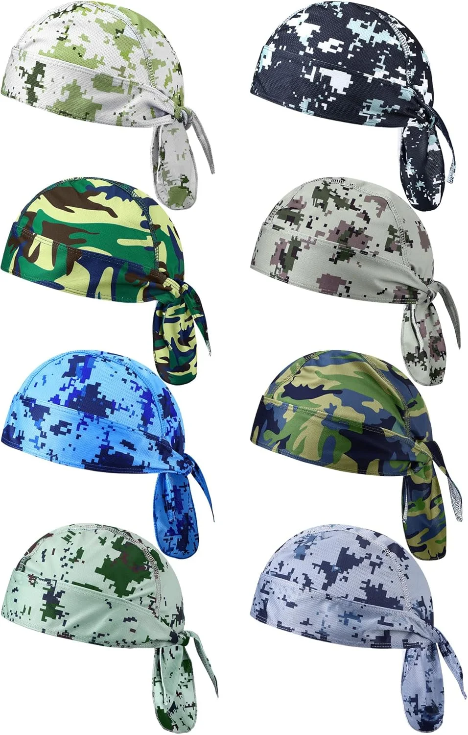 کلاه اسکلتی دورگ مردانه Foaincore، بسته 8 عددی، جذب کننده عرق، آستر خنک کننده کلاه ایمنی، مناسب دوچرخه سواری و موتورسواری