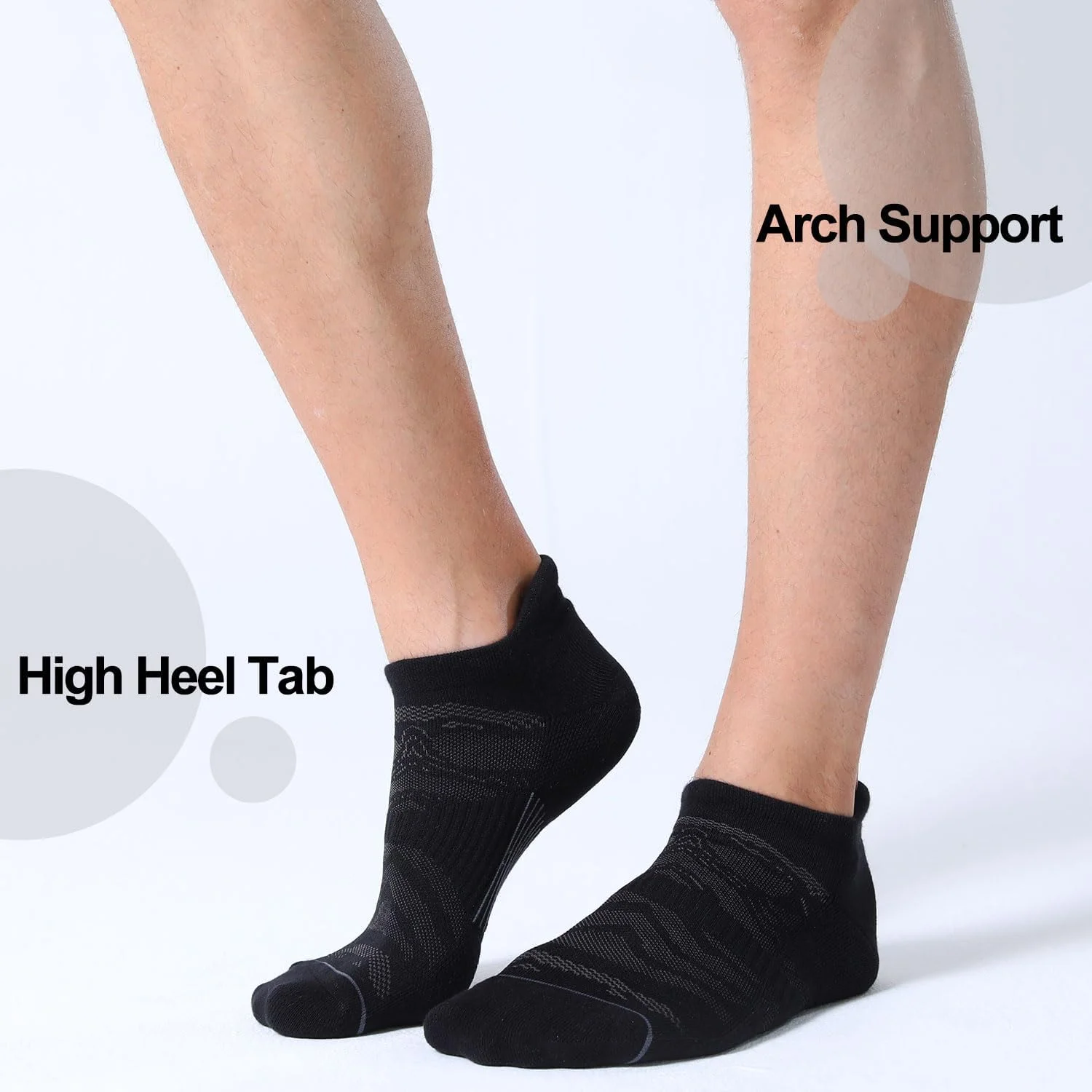 جوراب مچی مردانه فیت رل، بسته 6 عددی، جوراب ورزشی ساق کوتاه و بالشتک دار، مناسب سایزهای 7-9/ 9-12/ 12-15