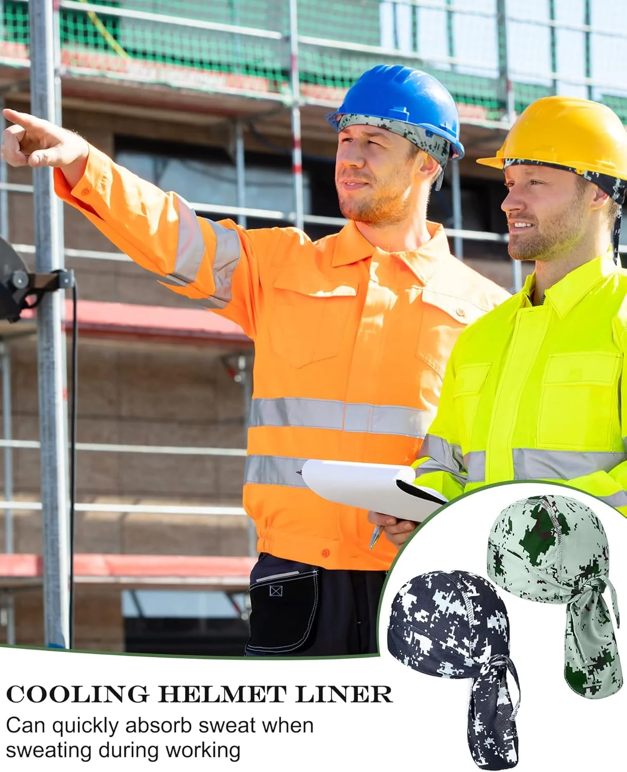 کلاه اسکلتی دورگ مردانه Foaincore، بسته 8 عددی، جذب کننده عرق، آستر خنک کننده کلاه ایمنی، مناسب دوچرخه سواری و موتورسواری کلاه اسکلتی دورگ مردانه Foaincore، بسته 8 عددی، جذب کننده عرق، آستر خنک کننده کلاه ایمنی، مناسب دوچرخه سواری و موتورسواری