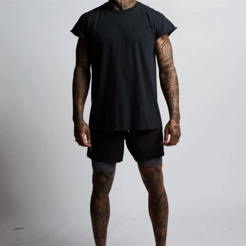 شلوارک ورزشی مردانه 2 در 1، مناسب تمرینات ورزشی، باشگاه، دویدن، تنفسی و راحت