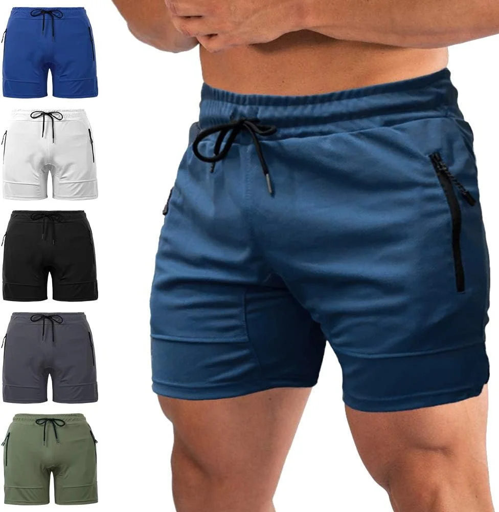 شلوارک ورزشی مردانه، خشک‌شونده سریع، مناسب باشگاه، ساحل، تابستان، استراحت، ورزش، دویدن، دارای جیب