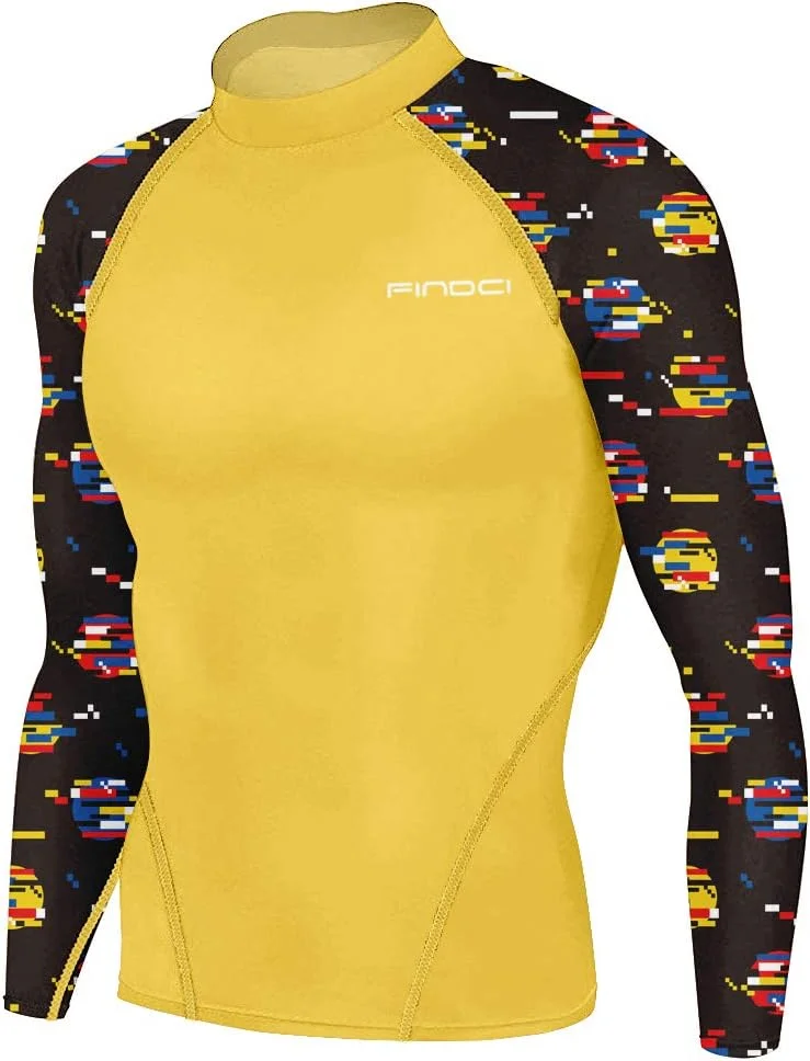 ست لباس ورزشی مردانه، مناسب باشگاه، با قابلیت خشک شدن سریع، شامل تیشرت آستین بلند و لگینگ ورزشی (2 تکه، سایز XL)