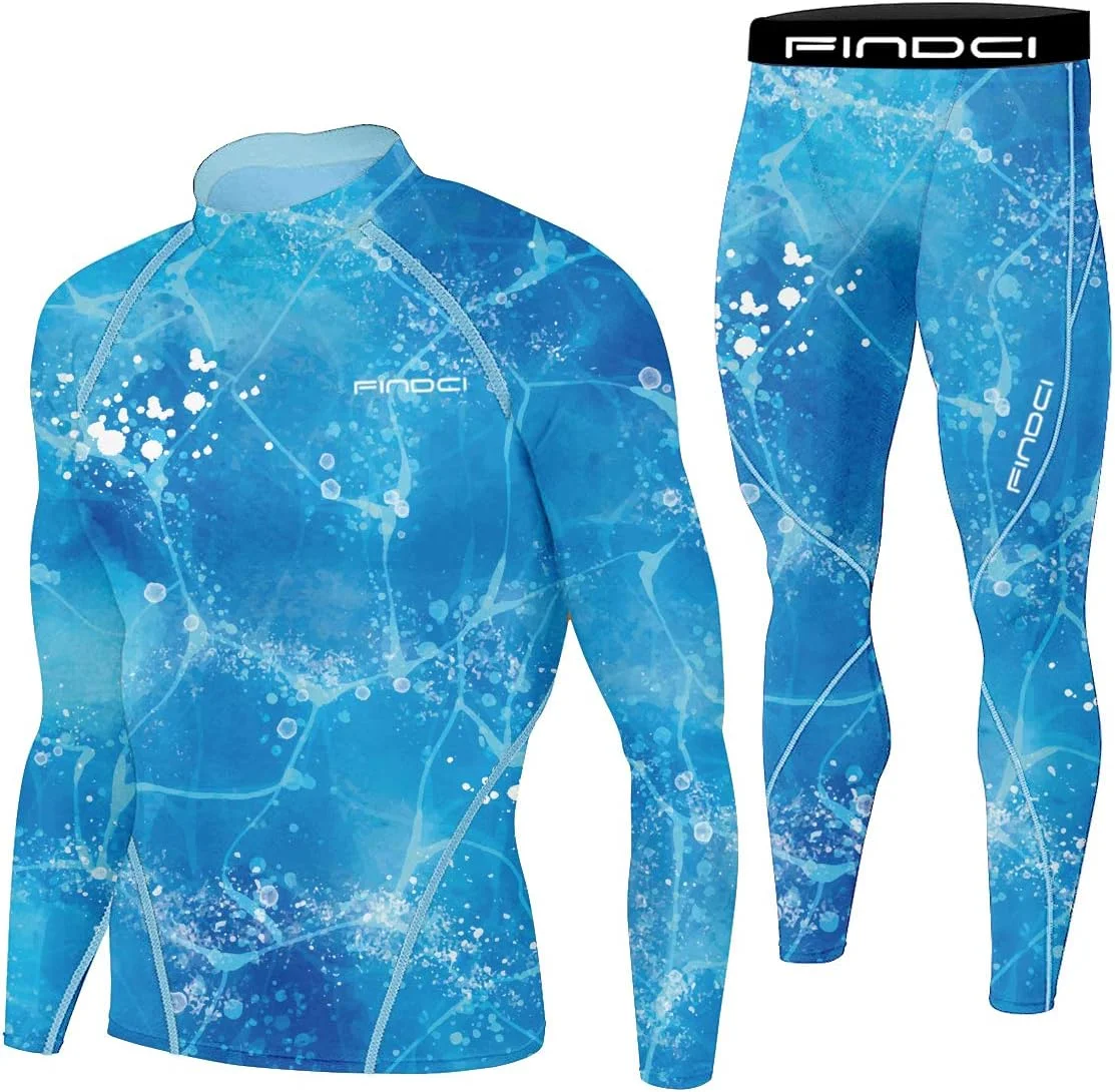 لباس ورزشی مردانه، ست لباس تمرینی بدنسازی با قابلیت خشک شدن سریع شامل تیشرت و لگینگ فشرده (2 تکه/ست 2، XL)