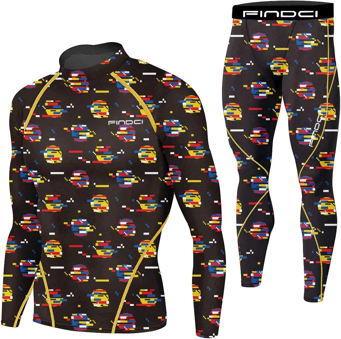 ست لباس ورزشی مردانه، مناسب باشگاه، خشکشونده سریع، شامل تیشرت و لگینگ فشرده، مناسب دویدن و فیتنس (2 تکه/ست 5، سایز XL) ست لباس ورزشی مردانه، مناسب باشگاه، خشکشونده سریع، شامل تیشرت و لگینگ فشرده، مناسب دویدن و فیتنس (2 تکه/ست 5، سایز XL)