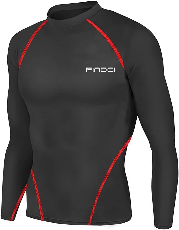 ست لباس ورزشی مردانه شامل تیشرت آستین بلند و شلوار لگینگ