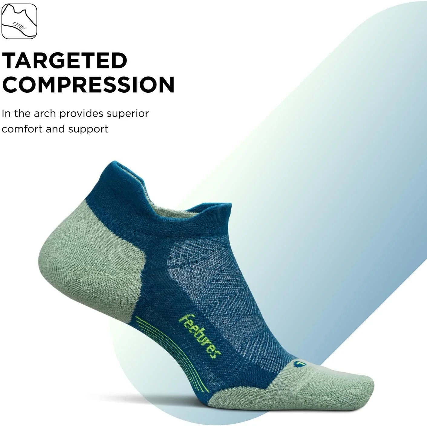 جوراب زنانه فیچرز مدل الیت با بالشتک حداکثری و ساق کوتاه