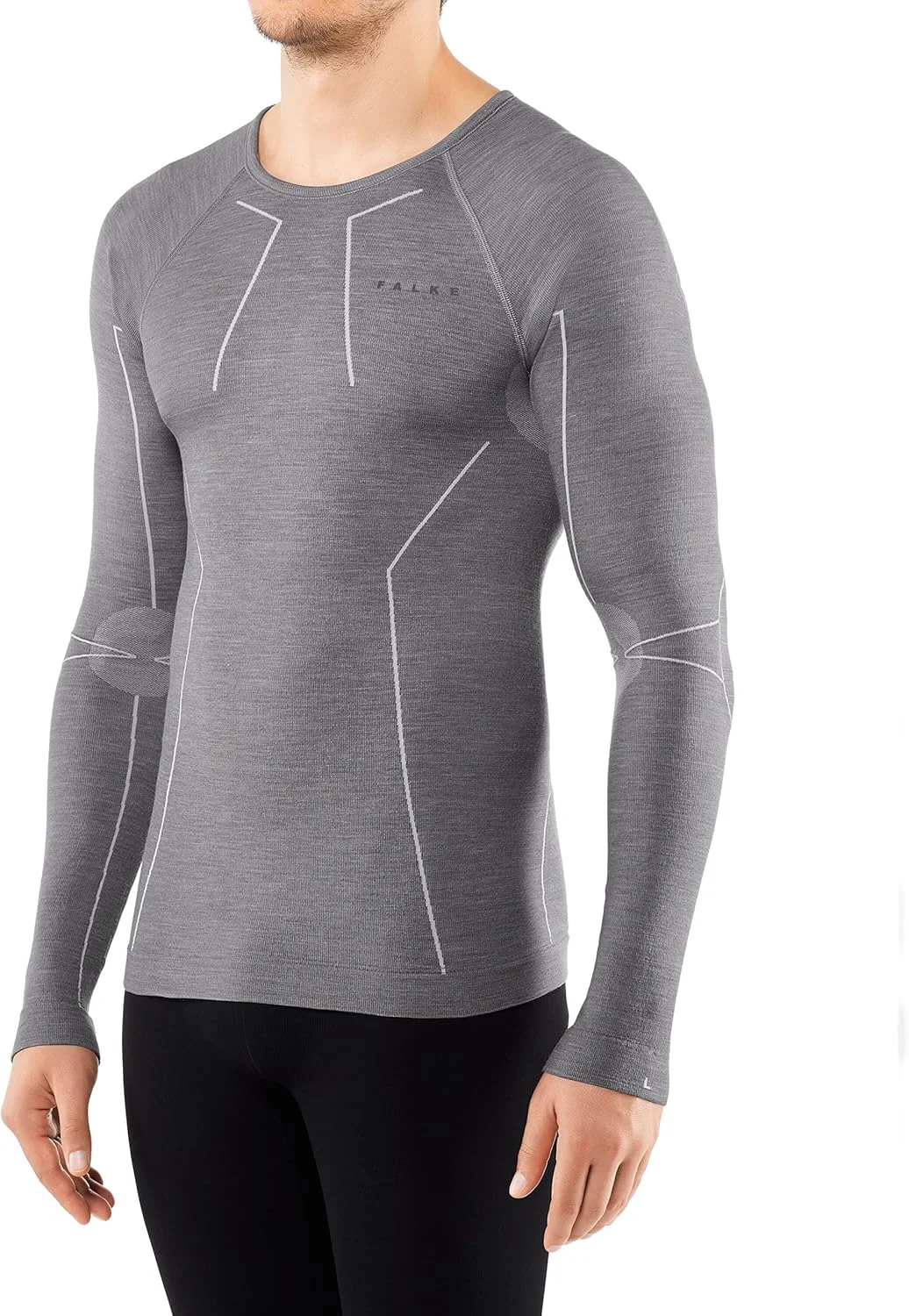 تاپ آستین بلند مردانه پشمی فالکه مدل Tech. Comfort Fit M L/S