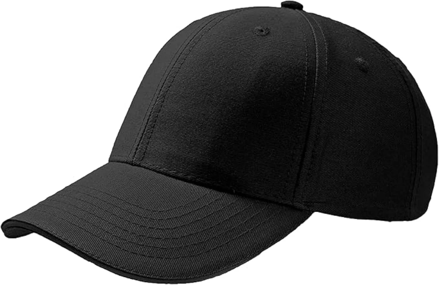 کلاه کپ بیسبال унисекс برای بزرگسالان - کلاه ورزشی 100% پنبه ای با بند سگکی قابل تنظیم | تنفس پذیر و سبک وزن برای آب و هوای گرم | طراحی 6 تکه | کلاه مشکی غیر رسمی برای آقایان و بانوان