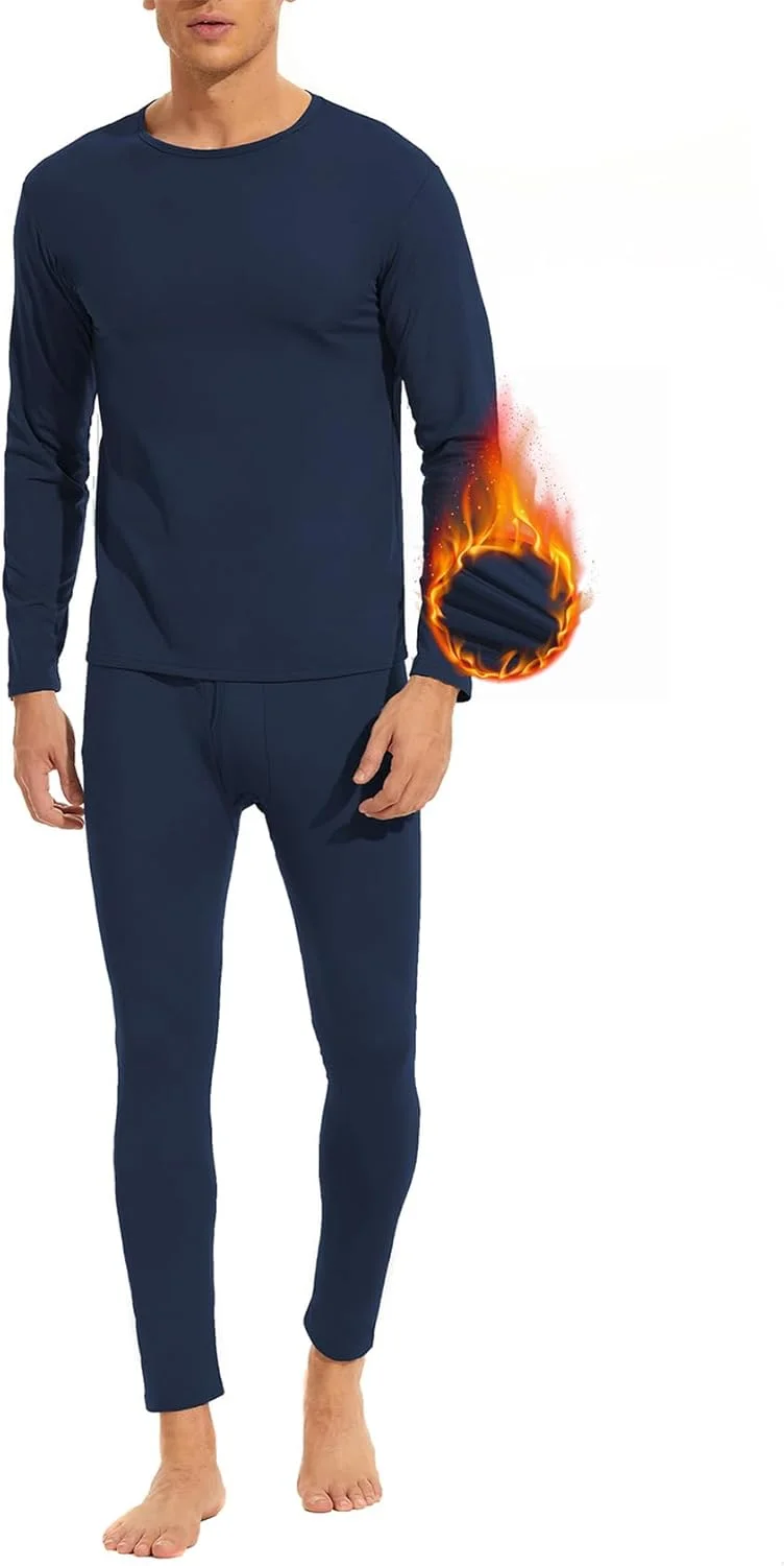 لباس زیر حرارتی مردانه دوریو، نرم و گرم، لباس زیر کاربردی زمستانی، پشم داخلی، تنفسی، مناسب برای اسکی و ورزش های فضای باز در هوای -5 تا 5 درجه سانتیگراد