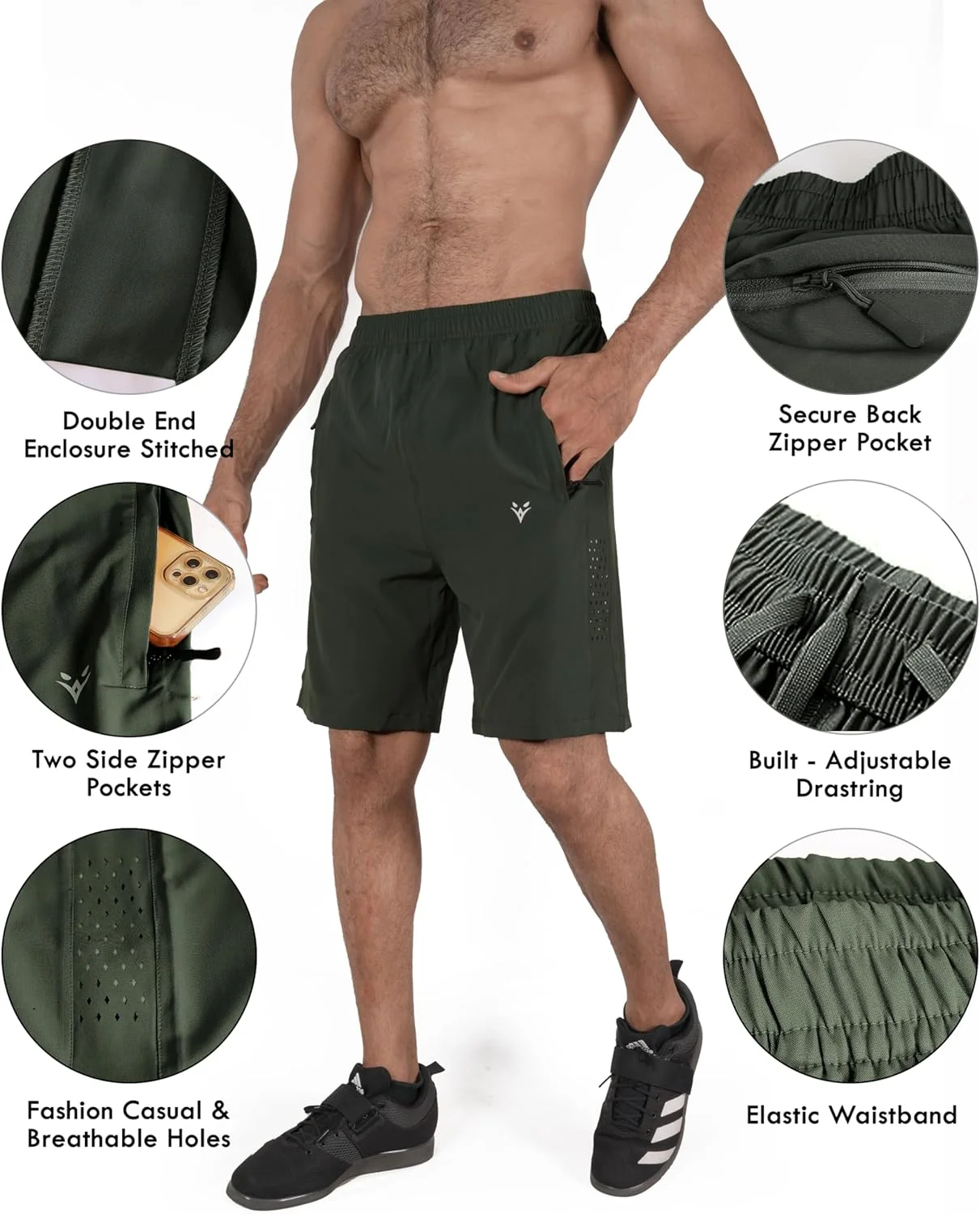 شورت ورزشی مردانه ایگل استرایک، خشک‌شونده سریع، مناسب تمرین، سبک، مناسب ورزش، بسکتبال و پیاده‌روی