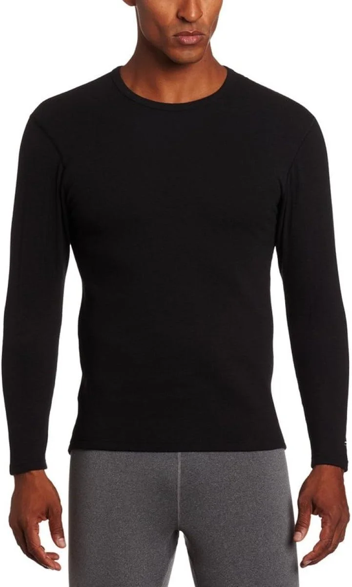 تاپ لایه پایه مردانه دوفولد، مشکی، XXL