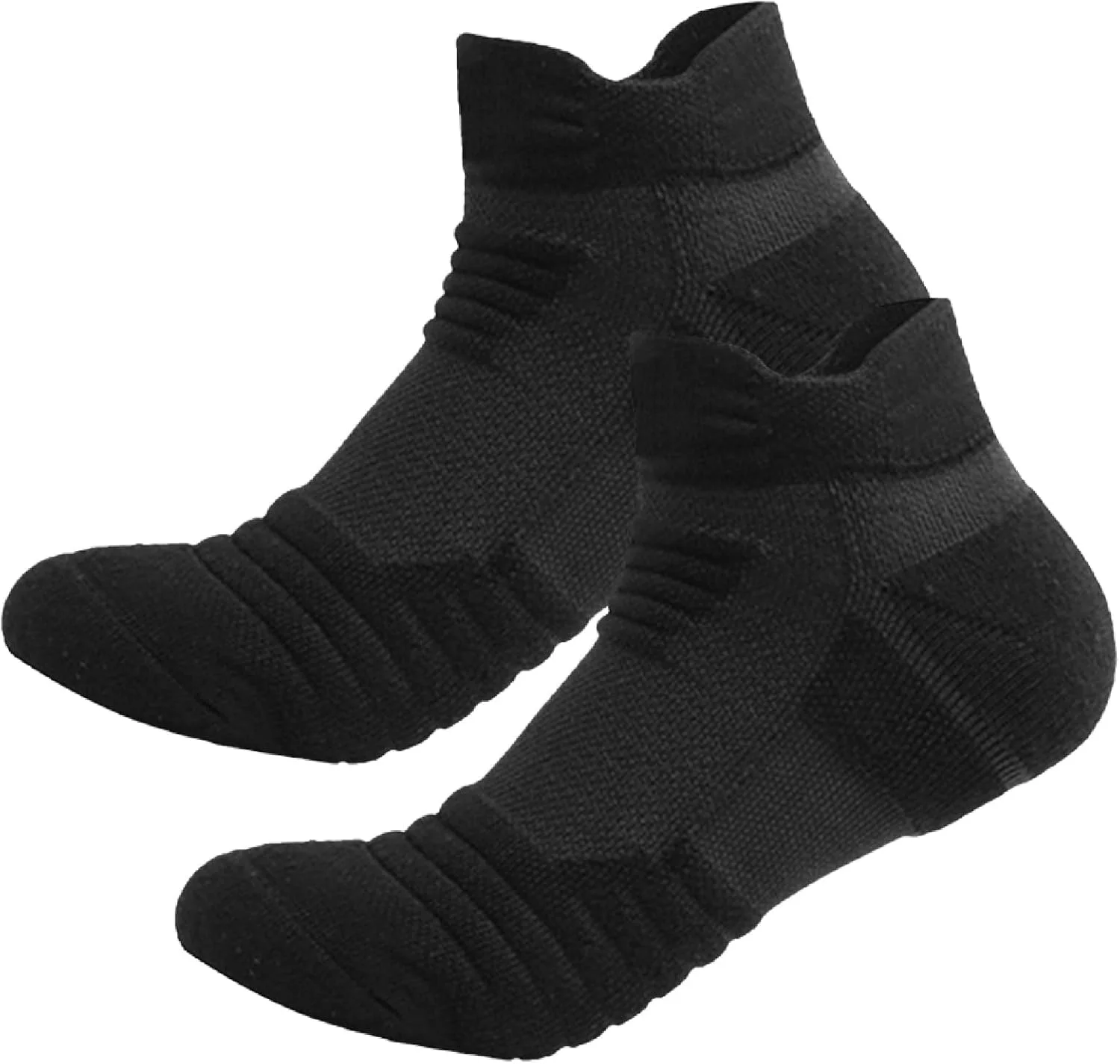 جوراب مچی مردانه ورزشی بالشتکی، جوراب های ورزشی ساق کوتاه بالشتکی، مناسب دویدن، باشگاه، جوراب های آستری پیاده روی (بسته 6 عددی)