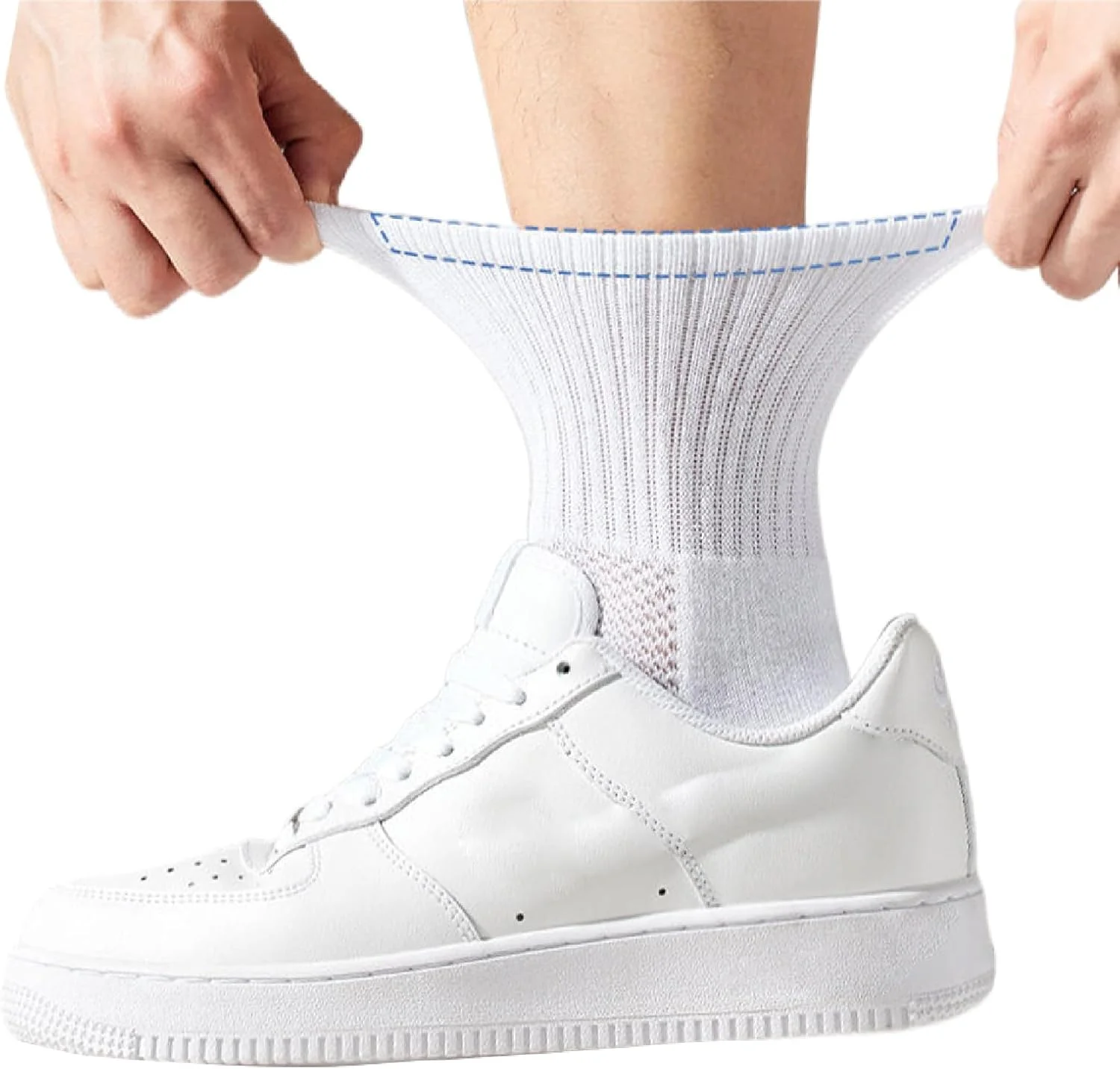 جوراب مچی مردانه Cici، مناسب ورزش، دویدن و باشگاه، 2 جفت، سایز 38-45 جوراب مچی مردانه Cici، مناسب ورزش، دویدن و باشگاه، 2 جفت، سایز 38-45