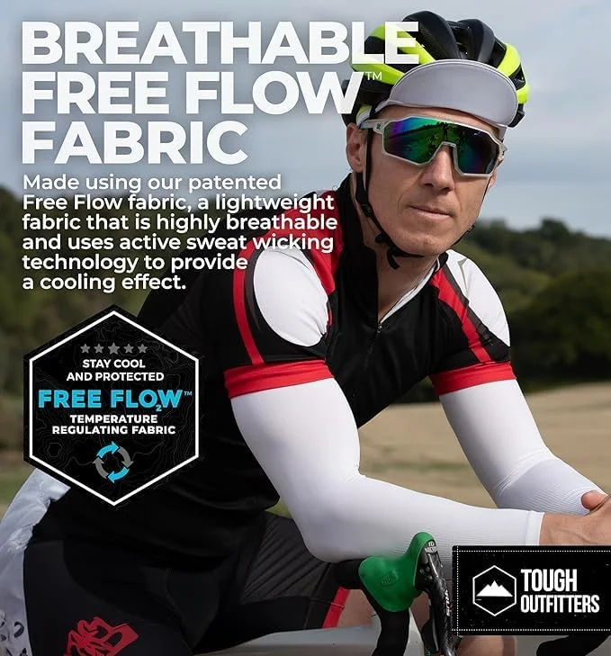 آستین های محافظت در برابر اشعه ماوراء بنفش، مشکی، پنبه اسپندکس، سایز استاندارد، مدل کشیدنی، محافظت از آفتاب برای گلف، بیسبال، مردان و زنان، بزرگسال