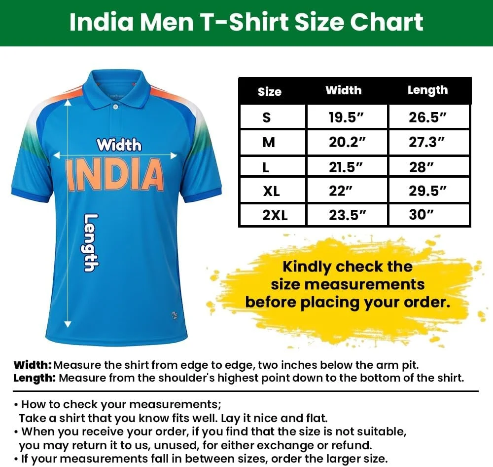 تی‌شرت ورزشی مردانه هندی – پیراهن کریکت آبی با آستین کوتاه و یقه دار – لباس ورزشی ایده آل برای تمرین کریکت، فعالیت های تیمی و استفاده روزانه