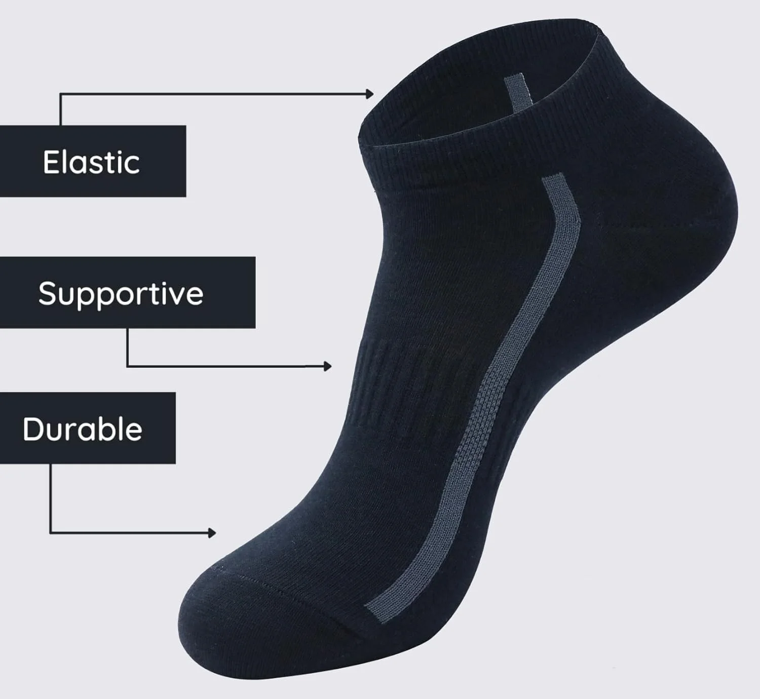 6 جفت جوراب مچی کوتاه مردانه - سایز آزاد 40 تا 46 اروپا - جوراب ورزشی مردانه 6 جفت جوراب مچی کوتاه مردانه - سایز آزاد 40 تا 46 اروپا - جوراب ورزشی مردانه