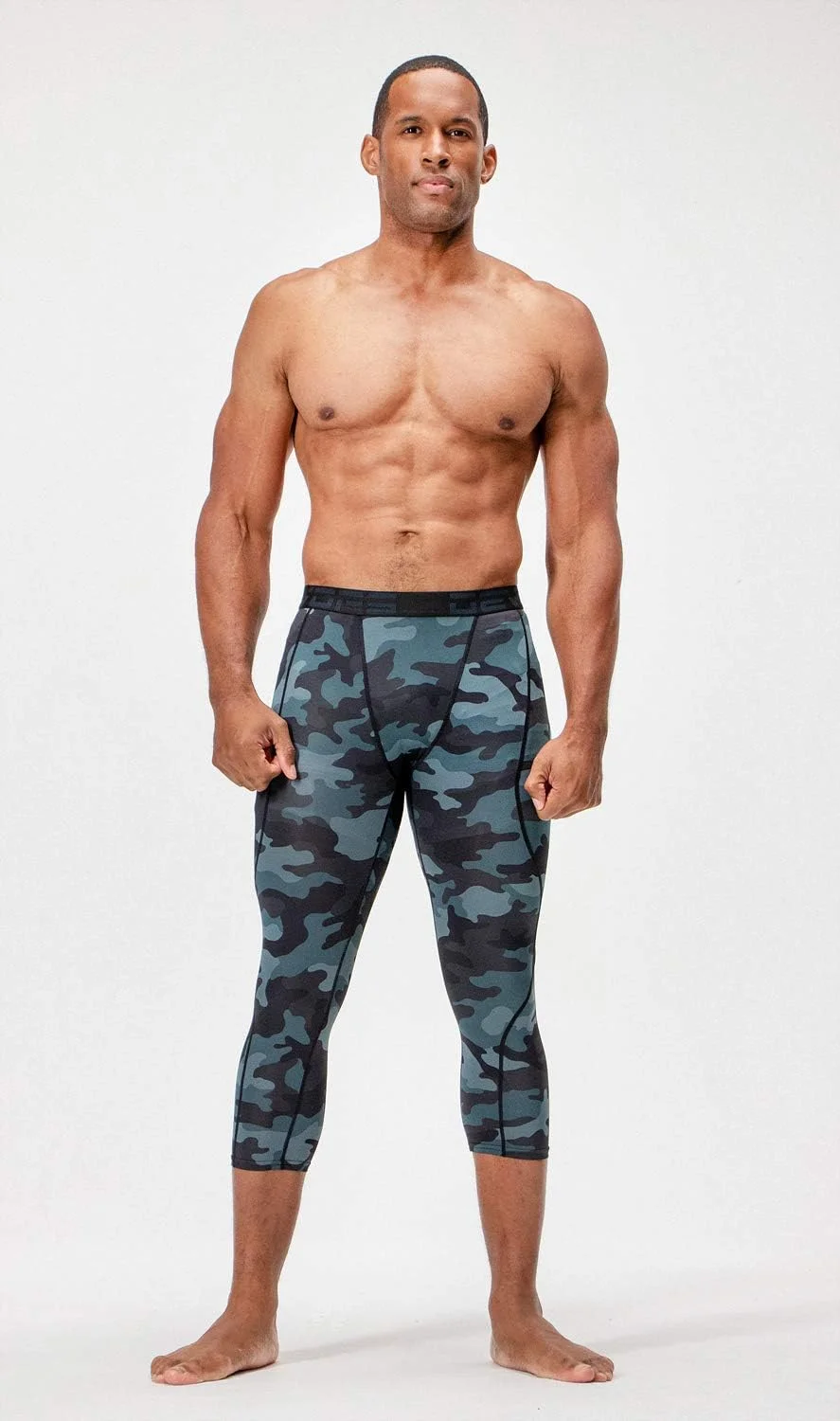 DEVOPS بسته 2 عددی شلوارک ورزشی مردانه 3/4 فشرده سازی با جیب DEVOPS بسته 2 عددی شلوارک ورزشی مردانه 3/4 فشرده سازی با جیب