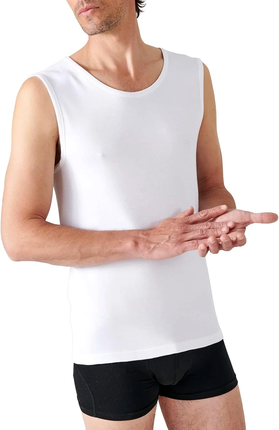 تاپ حرارتی مردانه Damart Débardeur Maille Interlock Thermolactyl Degré 3