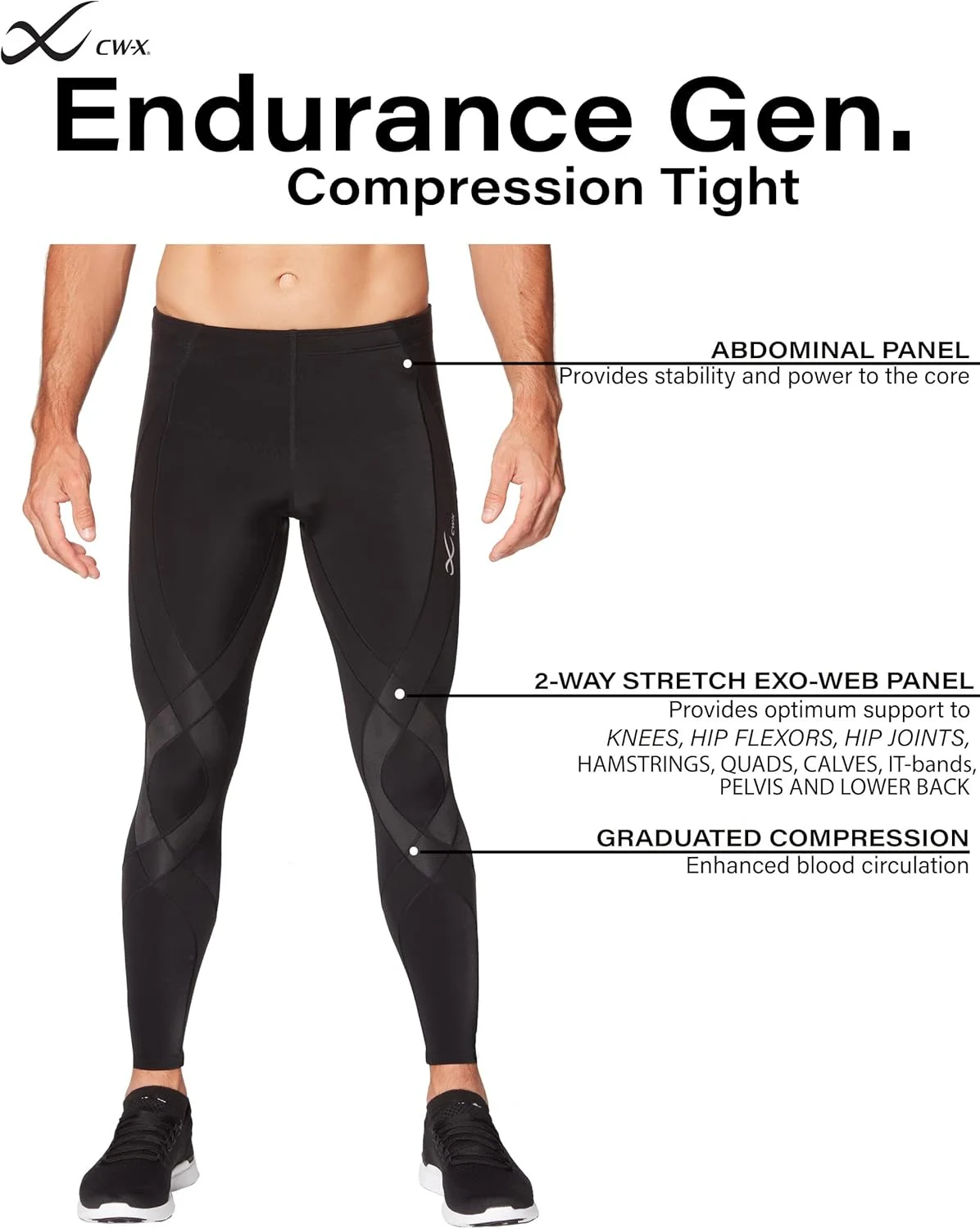 جوراب شلواری مردانه CW-X مدل Endurance Generator Stitched - مشکی/سبز لیمویی/زرد، سایز متوسط (بسته 1 عددی) جوراب شلواری مردانه CW-X مدل Endurance Generator Stitched - مشکی/سبز لیمویی/زرد، سایز متوسط (بسته 1 عددی)