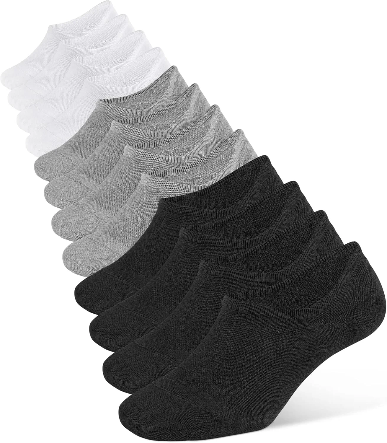 جوراب مچی مردانه، نخی، مناسب استفاده روزمره، ورزشی و فعالیت های بدنی، ضد لغزش، نامرئی (6 جفت)