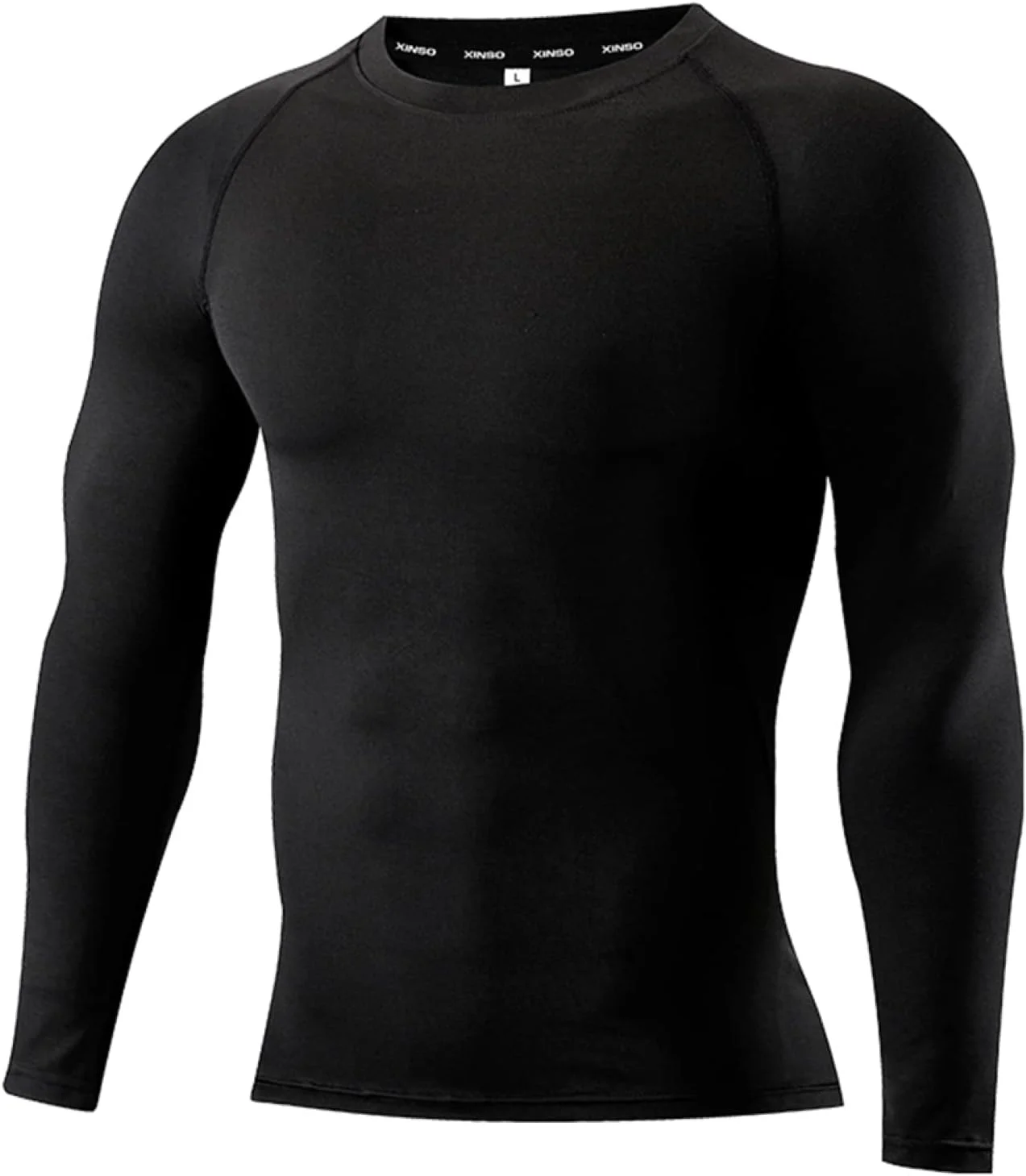 تی‌شرت ورزشی مردانه فشرده‌سازی، مناسب دویدن و فیتنس، آستین بلند، خشک‌شونده سریع