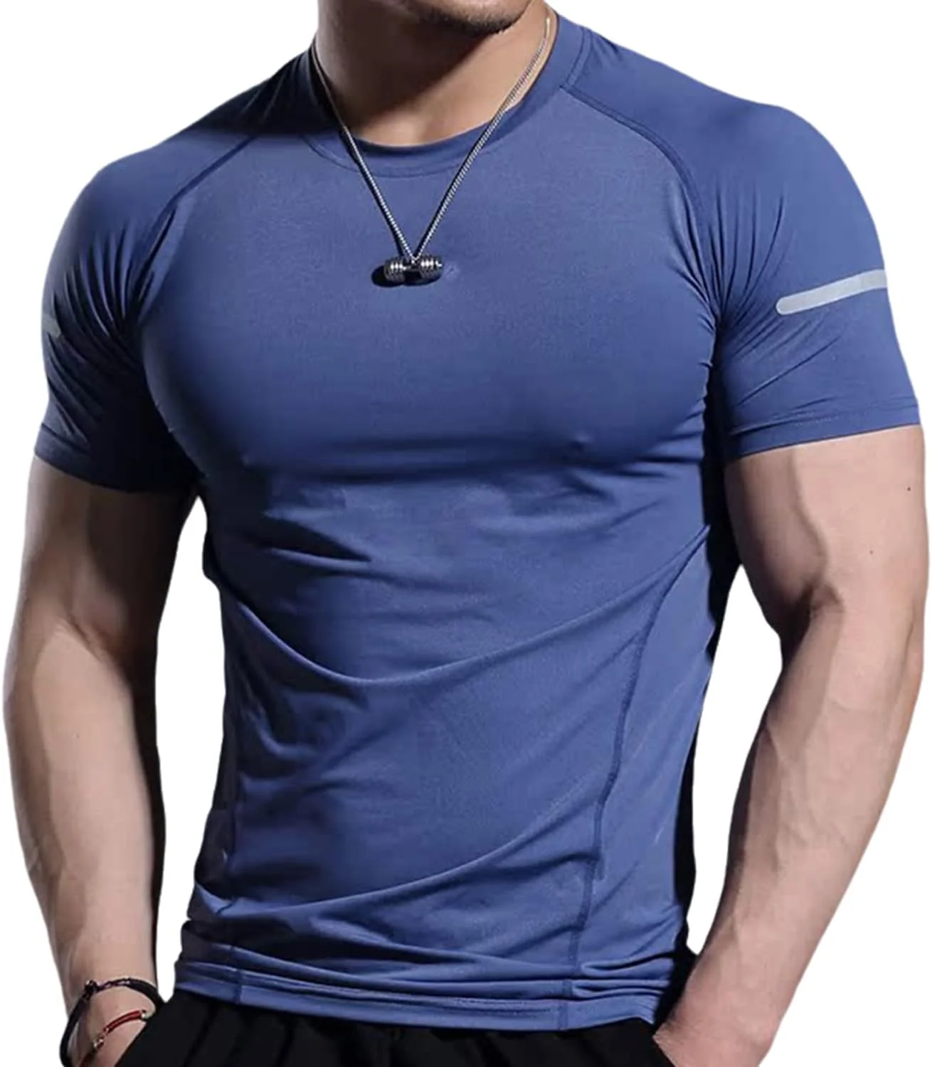 تاپ های ورزشی مردانه، تیشرت آستین کوتاه ورزشی مردانه، کشسانی بالا، خشک شدن سریع، سبک وزن، مناسب تمرینات ورزشی و فیتنس
