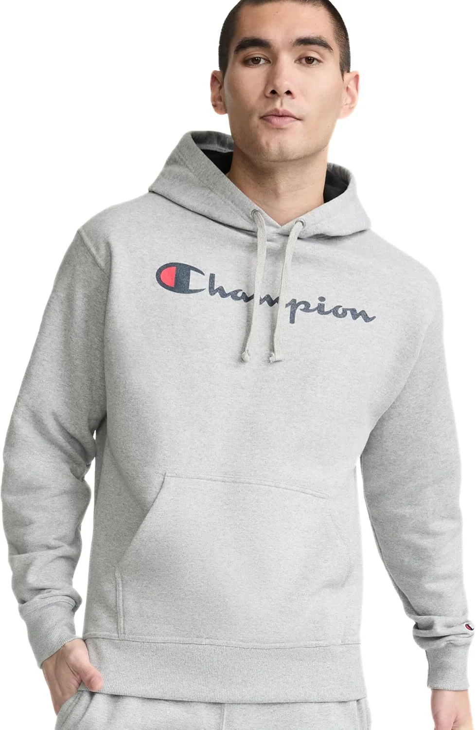 هودی مردانه Champion مدل Graphic Powerblend Fleece Pullover