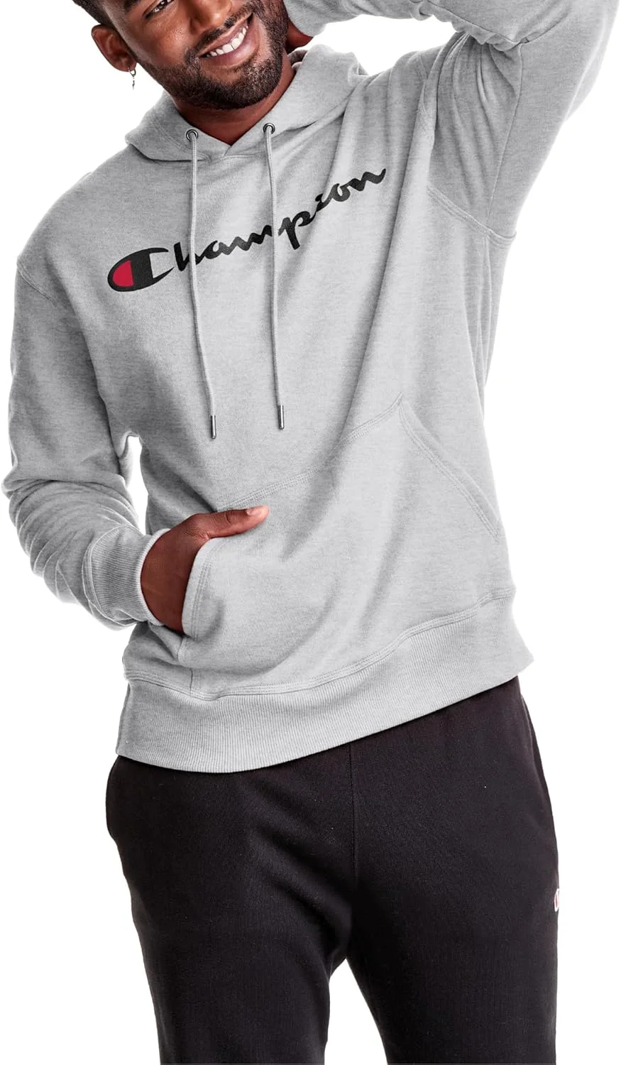 هودی مردانه Champion مدل Graphic Powerblend Fleece Pullover