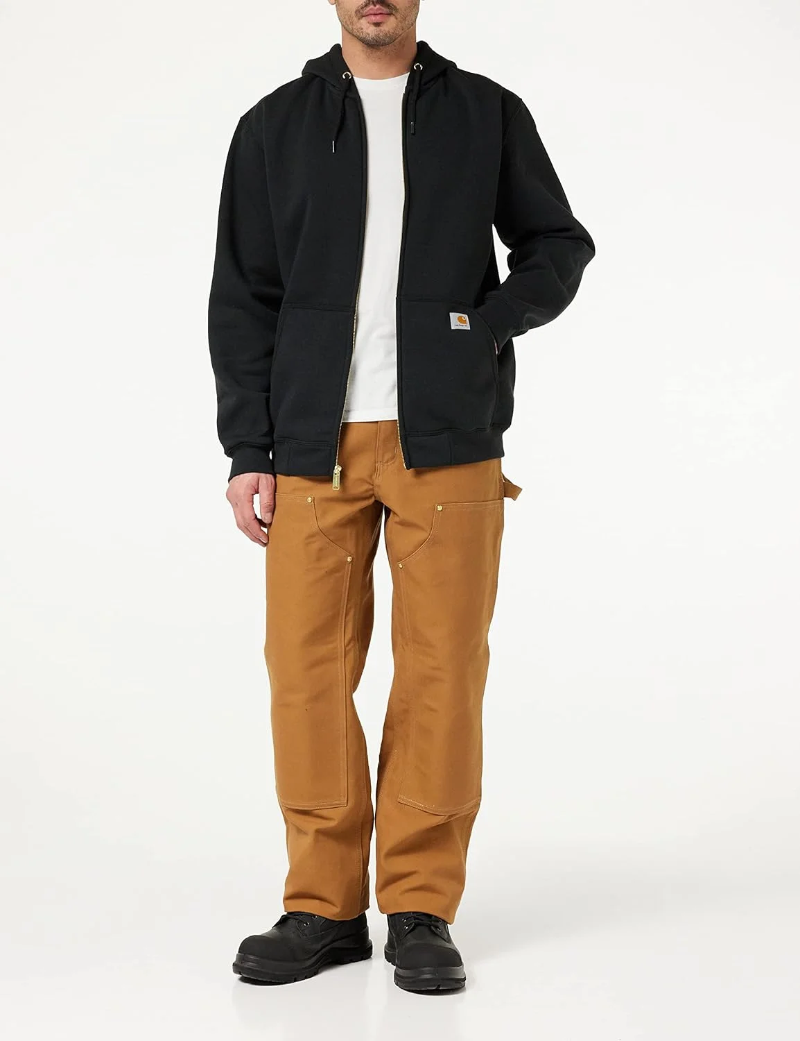 هودی زیپدار مردانه کارhartt مدل K122 با وزن متوسط هودی زیپدار مردانه کارhartt مدل K122 با وزن متوسط